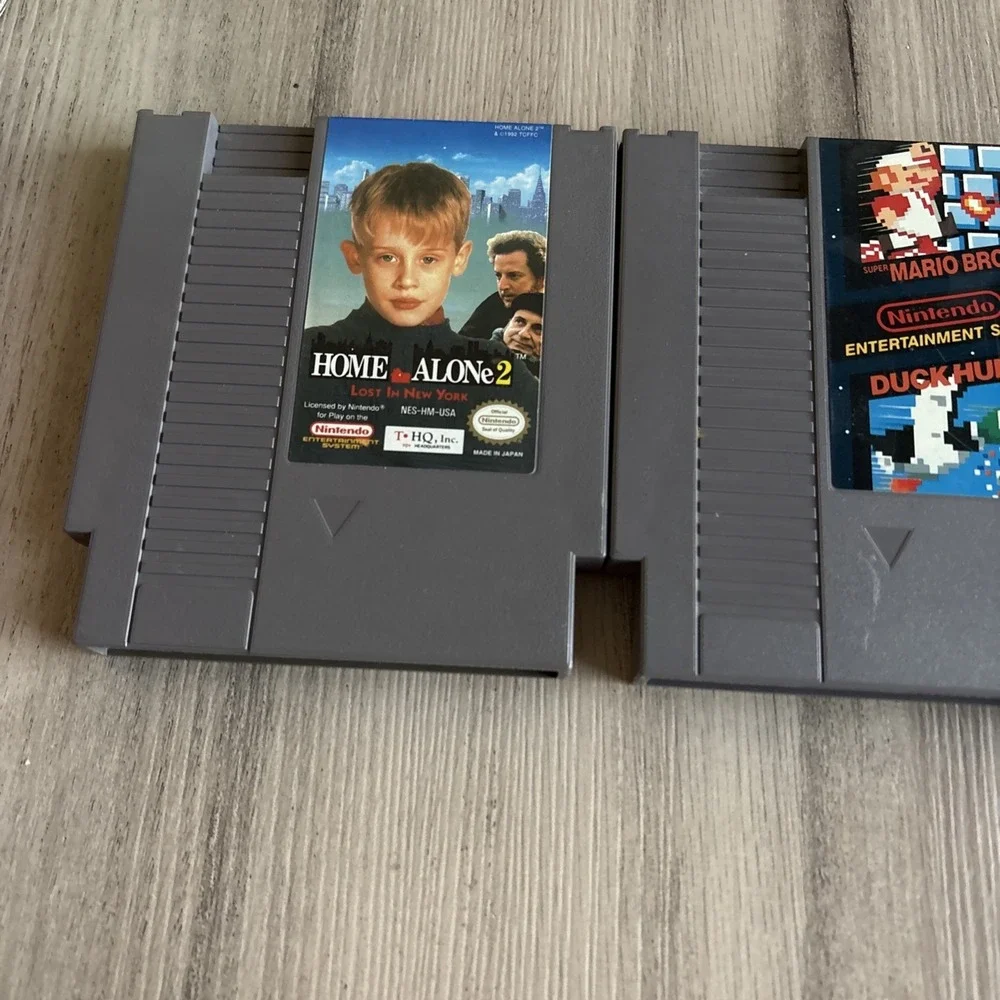 Lot Of 3 NES Nintendo Games Home Alone 2, Super Mario/Duck Hunt, King Fu Tested!